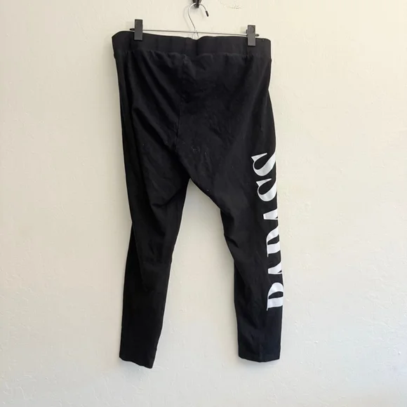 Torrid Women's Black & White BADASS Leggings Plus Size 2 - Picture 2 of 5